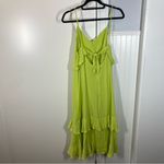 Lulus  Island Time Lime‎ Green ruffled midi dress beach vacation spring summer Photo 4
