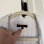 Quince  White Linen Button Down Collar Short Sleeve Top Photo 1