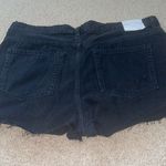 H&M Womens New  High Waist Black Denim Shorts Photo 3