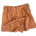 Forever 21 Rust Orange Paperbag Shorts Size XS Modern Contemporary Summer Photo 0