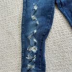 ZARA  Trafaluc distressed high rise stretch skinny jeans dark wash denim sz 26/4 Photo 1