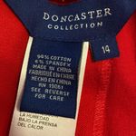 Doncaster  COLLECTION RED PANTS SIZE 14 inseam 29” waist 36”zipper side Photo 6