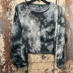 POL  Tie Dye cropped sweatshirt size Medium Gray Photo 0