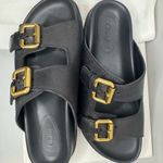 Chloé Chloe Nil Double-Strap Cowhide Mules In Black Color Size 38. Photo 7