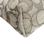 Coach Signature Print Crossbody Bag With Adjustable Strap In Tan/Brown Canvas & Photo 14