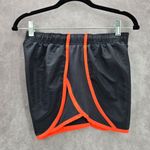 None Gray Orange Stripe Running Jogger Athletic Active Shorts Bottoms Pants Medium Photo 2