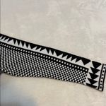 Nina Leonard Black and White Geometric Print Fit & Flare Sweater Dress NWT Photo 14