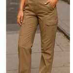 Armani Exchange Slim Fit Pants Khaki Coated A/X 33 Long Nylon-Cotton Blend Urban Photo 1
