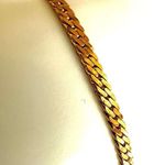 Gold tone flat chain bracelet Photo 5