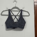 Lululemon  Energy Bra Black Speckle Print Strappy Back Women Size 6 Photo 2