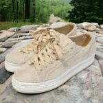 ZARA Womens Size 9 Pink Fury Fleece Lowtop Platform Sneakers Photo 1