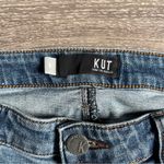 Kut From The Kloth  Blue Straight Leg Jeans with Distressed Details Photo 2