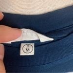 Rollas womens medium short sleeve shirt blue and white stripe casual basic Photo 3