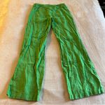 INC International Concepts green linen flared pants size 2 lightweight boho Photo 1