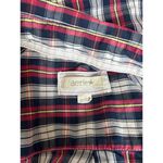 Aerie  Women's Button Down Top Small Blue White Pink Photo 3