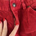 Ralph Lauren VTG Jeans Co Sz 6 Pants Straight Leg Red Corduroy Women’s Mid Rise Photo 4