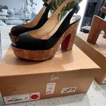 Christian Louboutin  Reine De Liege 120 Nappa Cork Wedges Sold Out Photo 4