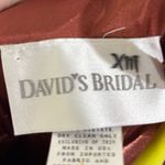 Vintage David's Bridal maxi dress in a burnt orange/brown color. Size 10. Brown Photo 4