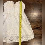 CHOiES White Lace Strapless Sweetheart Neckline Dress Large Coquette Coastal Photo 2