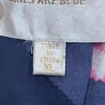 Skies Are Blue Anthropologie  Floral Blouse Top Blue Size XL Cottage Romantic Photo 4