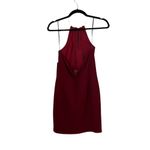 Lulus  Ring My Bell Wine Red Halter Dress, New with Tags Photo 5