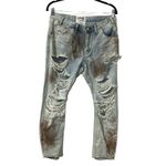 One Teaspoon  Distressed Paint Splatter Jeans(Size 26) Photo 2