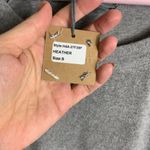 HelloNite! Winter scoop neck top small‎ gray snowflake embellished cuff Photo 4