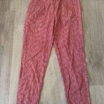 Anthropologie  Longshore Cotton Cropped Pull On Pants Red Sunrise Beach Photo 1