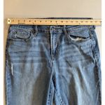 Old Navy  Jeans Women 33" Curvy Skinny Raw Hem Stretch Distressed Travel Vacation Photo 5
