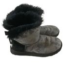 UGG Women’s  boots size 6 mini Bailey bow snake print sheepskin casual boots Photo 1
