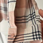 Miss Love Pink and White Button Down Shirt Photo 3