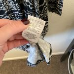 Anthropologie Maeve Long Sleeve Turtleneck Swing Dress size small black and white Photo 4