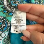 Jules & Leopold Y2K Drop Waist Paisley Asymmetrical Midi Skirt. Large. Blue. Photo 5