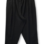 Eileen Fisher Black Cropped Crepe Pants Elastic Waist 1X Tencel Photo 0