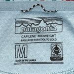 Patagonia Blue Aztec Capilene Midweight Long Sleeve Baselayer Top Shirt Medium Photo 5