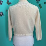 WIEBOLDTS 1940s Beaded & Sequins Cardigan Sweater White Size undefined Photo 4