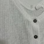 Melrose and Market | White Ribbed Button Tank Photo 2