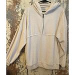 Urban Outfitters  Cream Hoodie, size Small, half-zip Photo 1