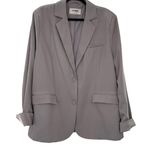 4Th + Reckless Women's Lilac Tailored Notched Oversized Cuff Detail Blazer US XL Gray Photo 1
