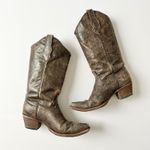 Circle G  Womens Western Boots Brown Leather Cross Embroidery Square Toe Size 9 Photo 11