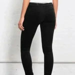 Rag and Bone Hi Rise Ankle Skinny Black Velvet Pants Photo 0