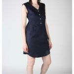 Birds of North America Black Linen Blend Honeycreeper Dress Size S Photo 1