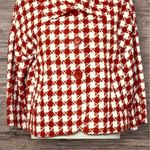 Rafaella Vintage  Red & White Houndstooth Blazer, Size M Photo 1