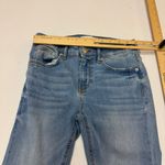 ZARA Jeans Womens Size 4 Blue Premium Denim Light Wash Distressed Skinny Photo 5