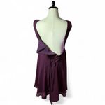 Plum Purple Bridesmaid Dress Sleeveless‎ Open Back Party Cocktail Dress Size 4 Photo 1