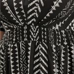 Bloomchic Solid Geometric Dolman Sleeve Pocket Shirred Split Hem Dress Photo 11