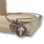 ALEX AND ANI  Stand Up To Cancer Silver Charm Bangle Photo 0