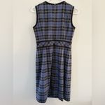 Brooks Brothers  Plaid Dress Sleeveless Dress Blue White Black Multi Color Size 4 Photo 6