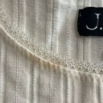 J.Crew NWOT Pointelle long-sleeve ribbed shirt ivory size XXS Photo 8