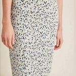 Anthropologie NWT Maeve Leopard Print Jacquard Pencil Skirt XS Photo 0